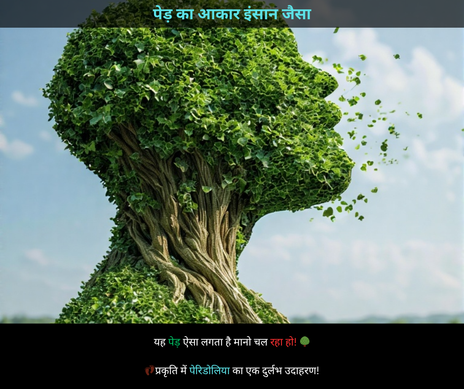 इंसान के आकार का पेड़