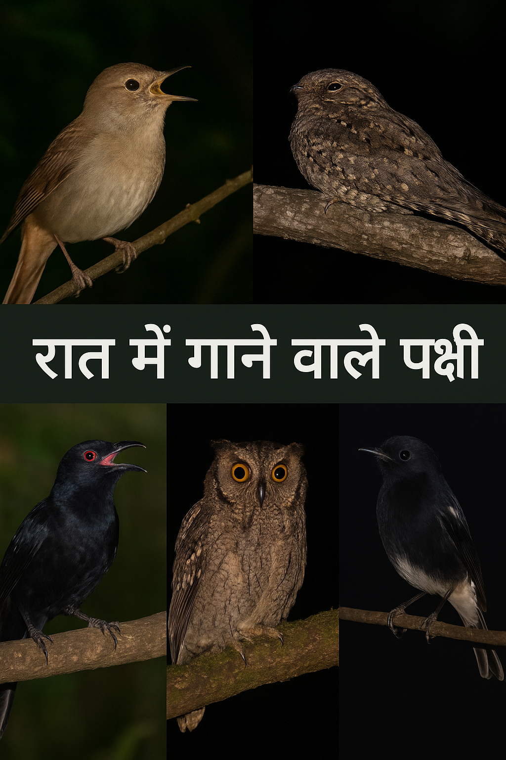 रात में गाने वाले पक्षी