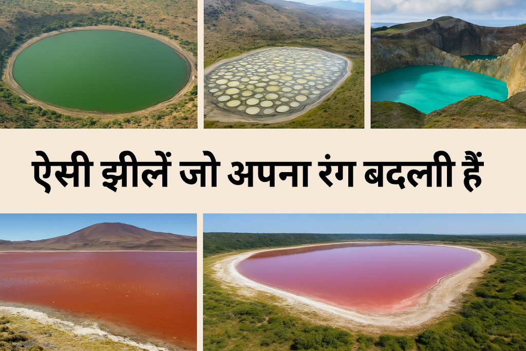 ऐसी झीलें जो अपना रंग बदलती हैं